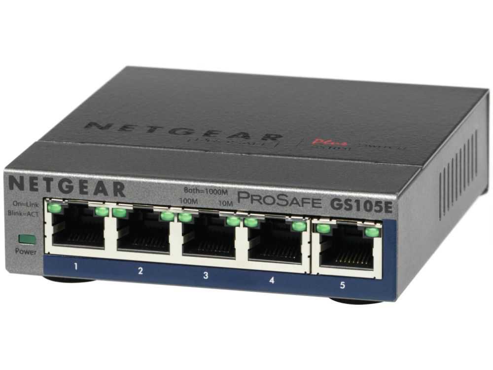 ProSafe Plus 5port Gig. Ethernet switch  unmanaged Switch  5x 10/100/1000 desktop € 44.95