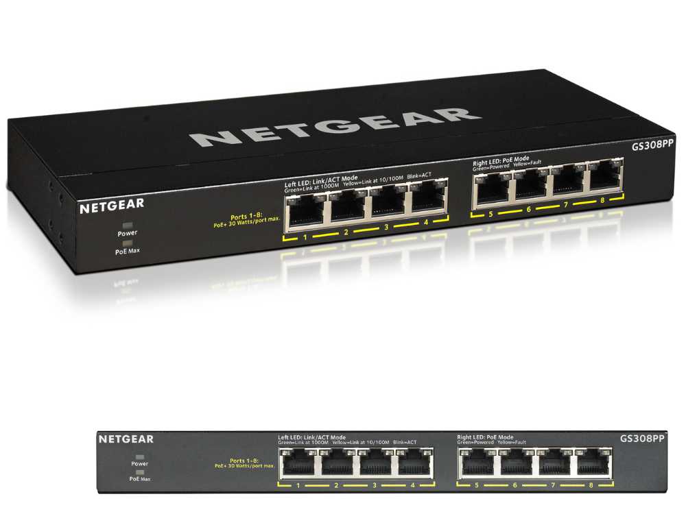8PT GE UNMANAGED SWCH W/POE/POE+ € 179.95