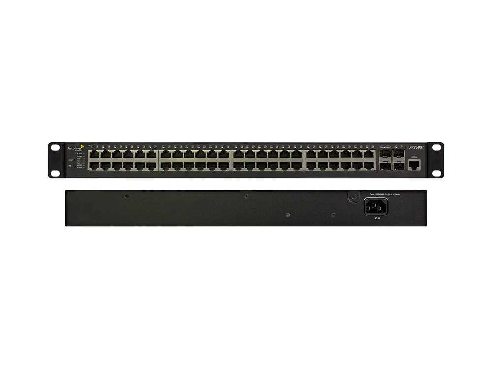 SR2348P 48 Port Gigabit Ethernet Switch with POE+, 4 x 10GE SFP+ uplinks, 740W P € 4080.95