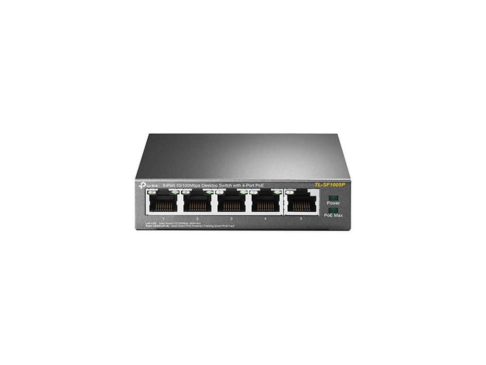 5-Port 10/100 Mbps Desktop Switch with 4-Port PoE € 33.95