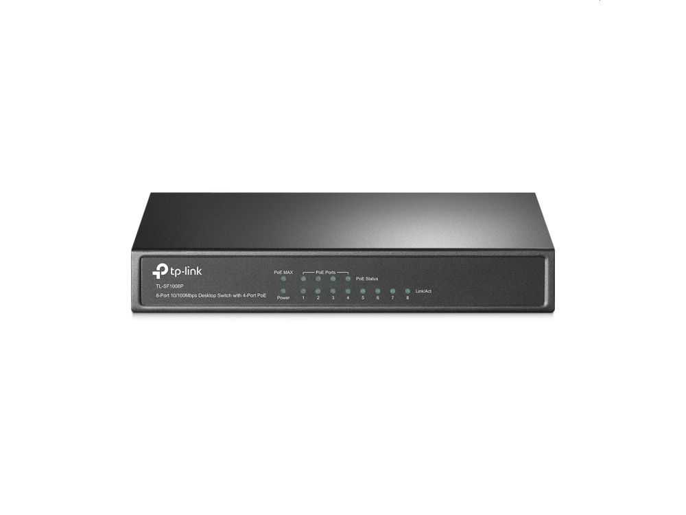8-Port 10/100 Mbps Desktop Switch with 4-Port PoE € 44.95