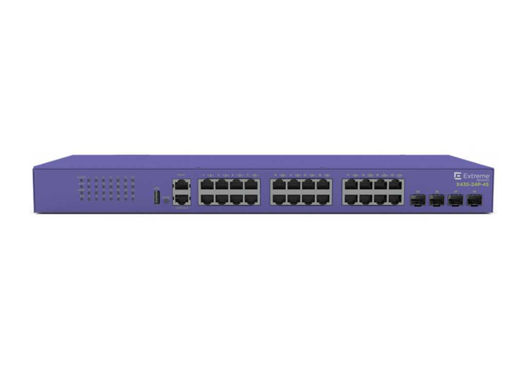 X435-24T-4S 24 port 10/100/1000BASE-T half 4x1/2.5G unpopulated SFP 1 AC PSU fanless € 1697.95