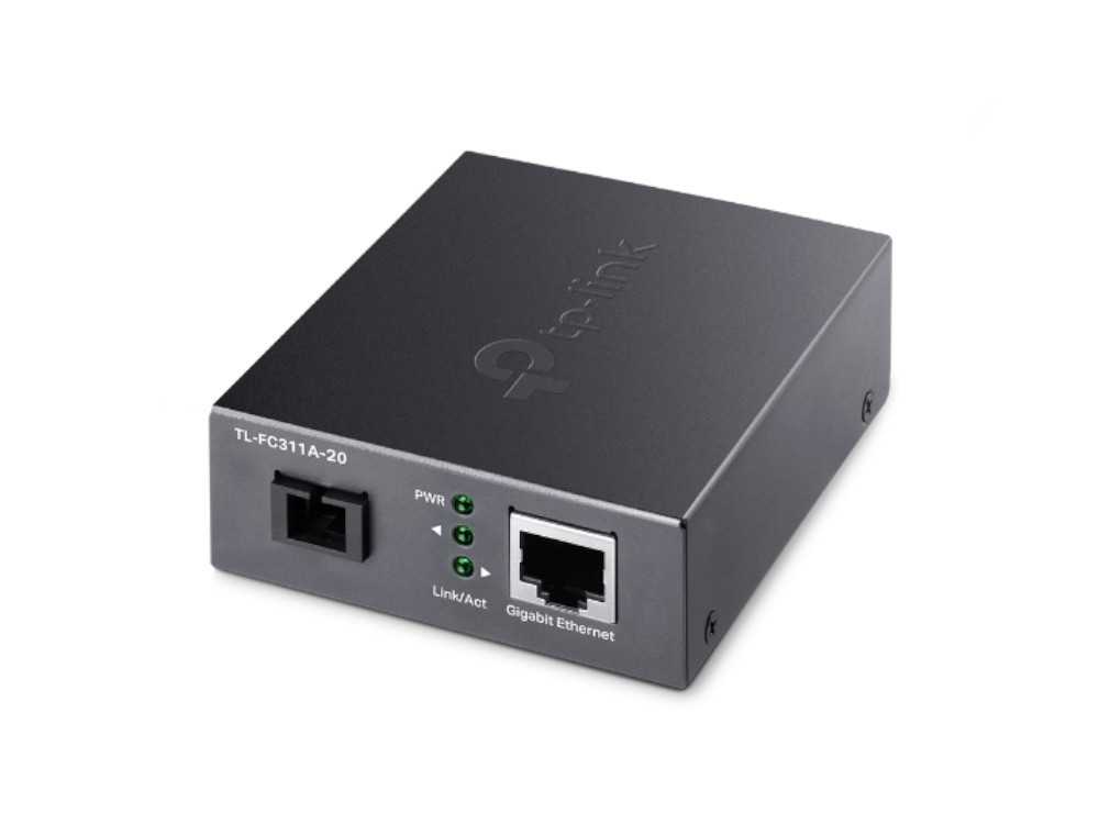 10/100/1000 Mbps RJ45 to 1000 Mbps Single-mode SC  WDM Bi-Directional Fiber Converter € 30.95