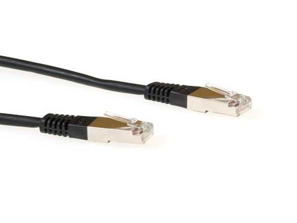Zwarte 1,5 meter LSZH F/UTP CAT5E patchkabel € 2.95