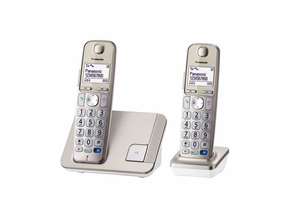 Dect 1 basistation + 2 handset, 150 namen & nrs, handsfree, verlicht display & toets, Nacht modus € 79.95
