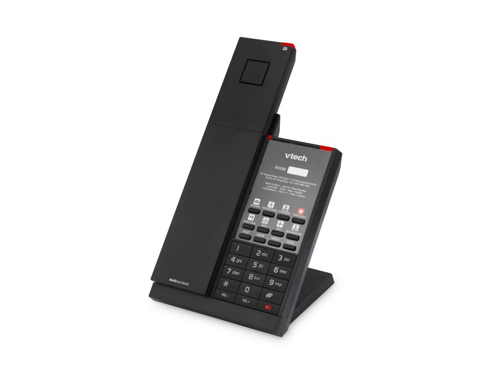 NG-A3411 Matte Black (6 Programmable Keys) 1-Line Analog Cordless Phone, Battery BU, 6 Keys