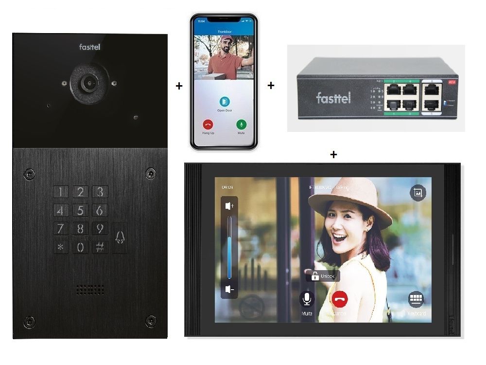 Videokit Doorphone Entry+keypad 4 Apps/10"monitor FT600SW