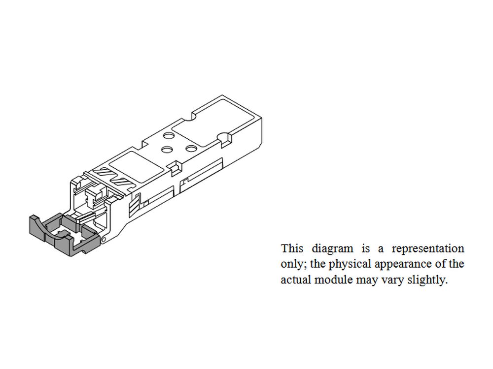 10 Gigabit industrial optical transceiver (SFP+). Supports Multimode fiber with an LC connector. Typ