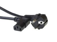 Mains Power Cord with Right-Angled Euro plug