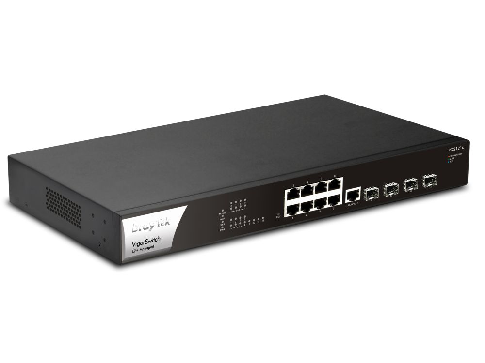 VigorSwitch PQ2121x 12 poorts Layer 2+  managed switch