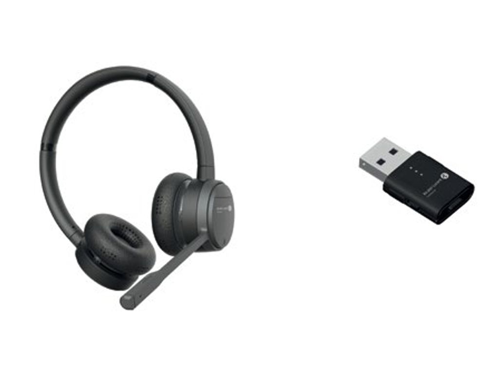 AD52 DECT headset binaural with DECT dongle