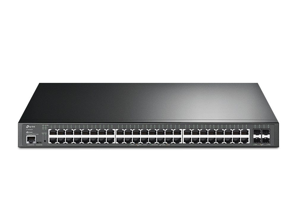 Omada - JetStream 52-Port Gigabit 4-port 10 GE L2+ Managed Switch with 48-Port PoE+