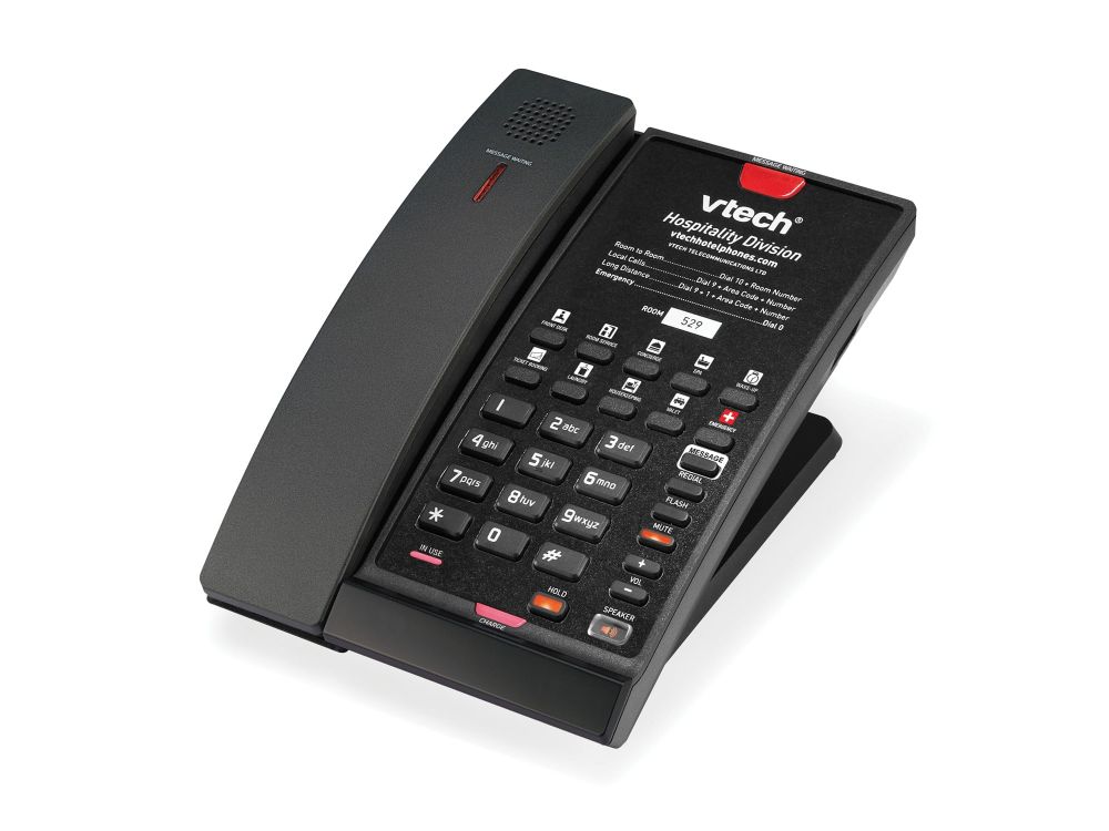 CTM-A2411-BATT Matte Black Wireless HS, Battery Backup, 10 programmable Keys