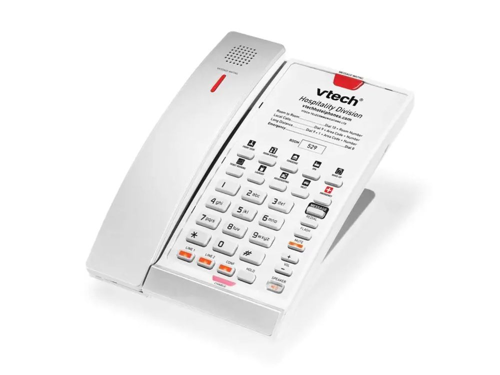 CTM-S2422 Silver & Pearl (10 Keys) 2-Line  SIP Cordless Phone, 10 Programmable Keys