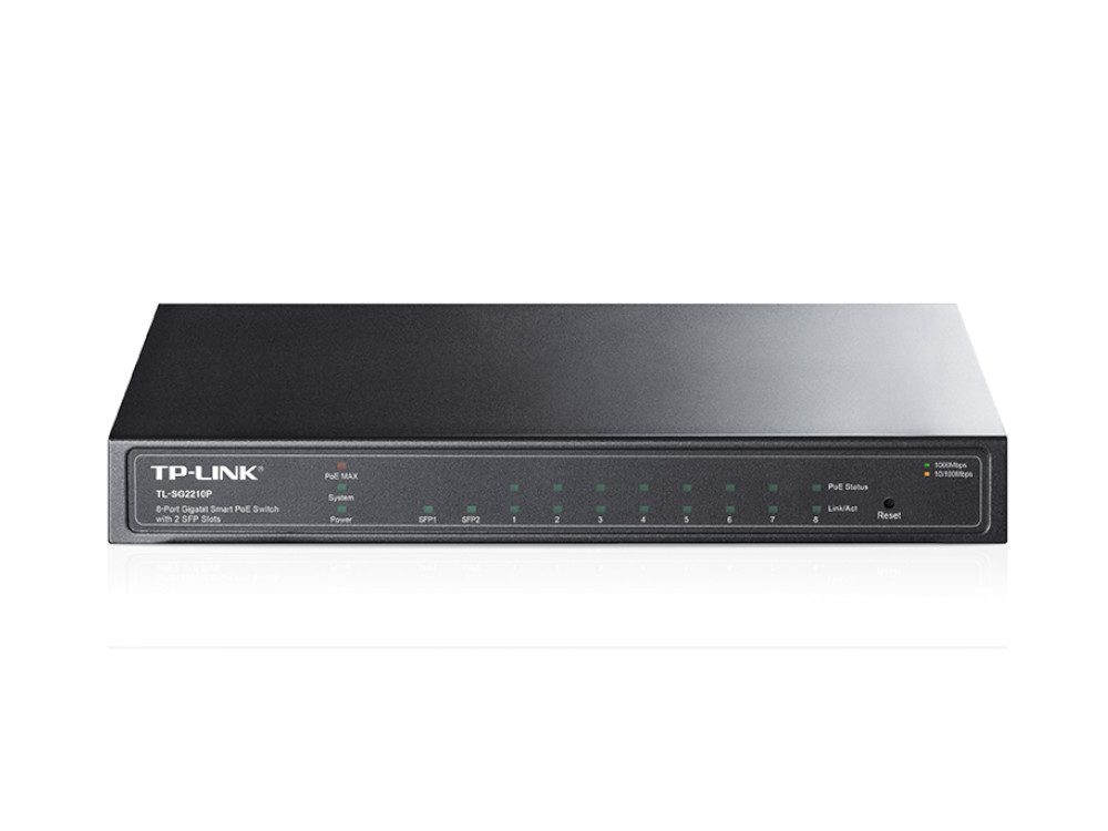 Omada -JetStream 8-Port Gigabit Smart PoE+ Switch with 2SFP Slots