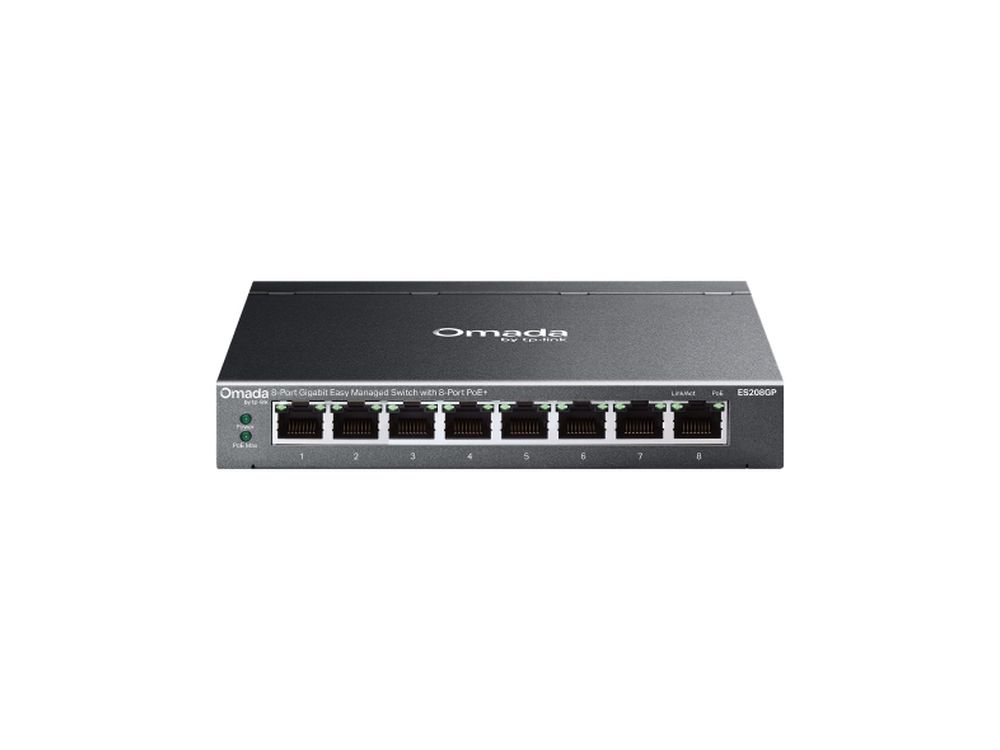 Omada 8-Port Gigabit Easy Managed Switch  with 8-Port PoE+