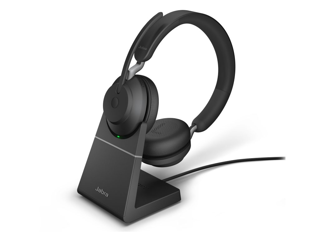 Jabra Evolve2 65 Link380a UC Stereo Stand Black