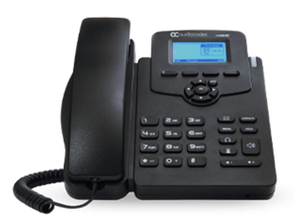 AudioCodes 405 IP-Phone PoE Black for Skype for Business