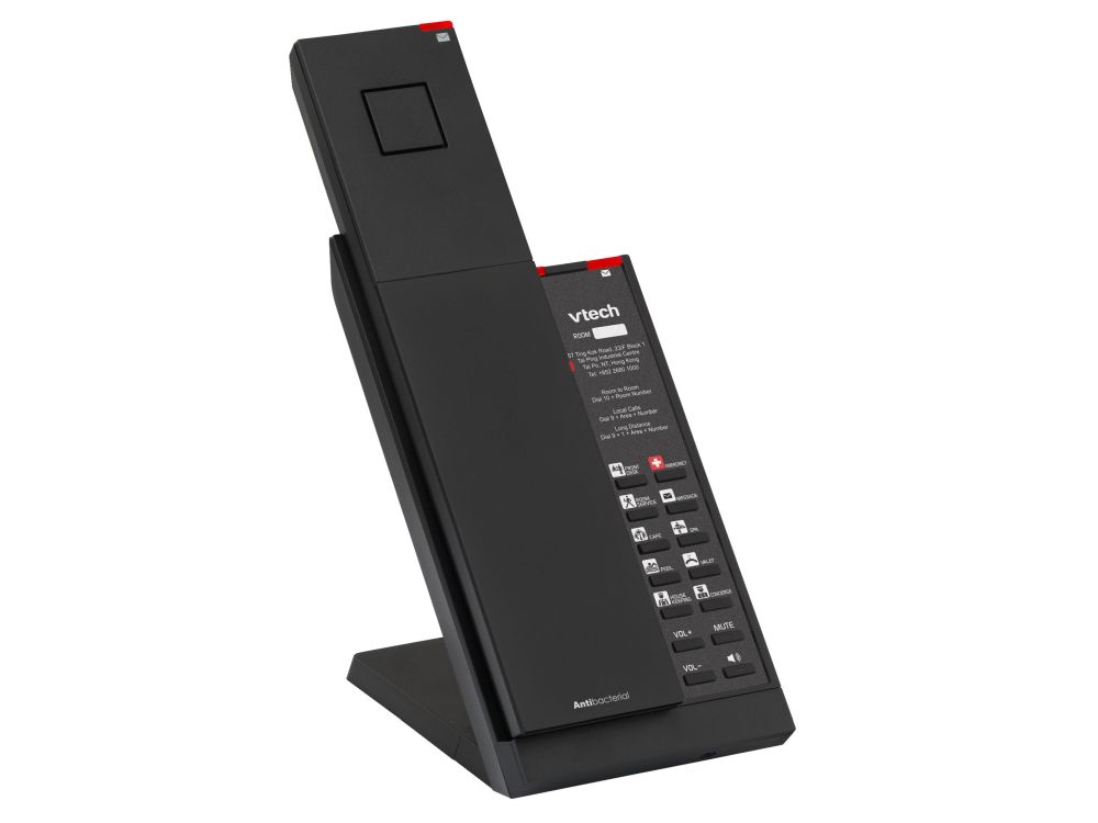 NG-A3412 Matte Black (10 Keys) 1-Line Analog Cordless Phone, 10 Programm. Keys