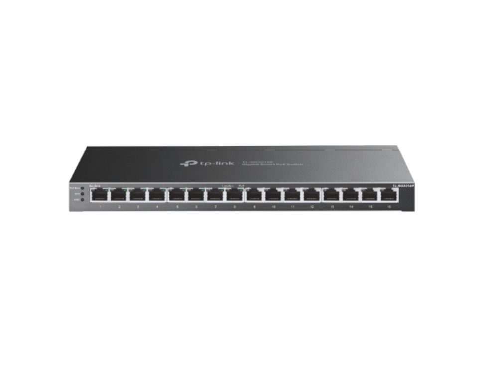 JetStream 16-Port Gigabit Smart Switch with 8-Port PoE+