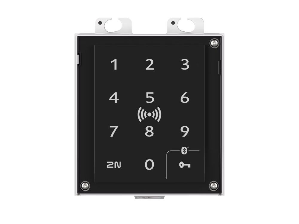 2N® Access Unit 2.0 Touch keypad & RFID 13.56MHz, NFC, PICard compatible