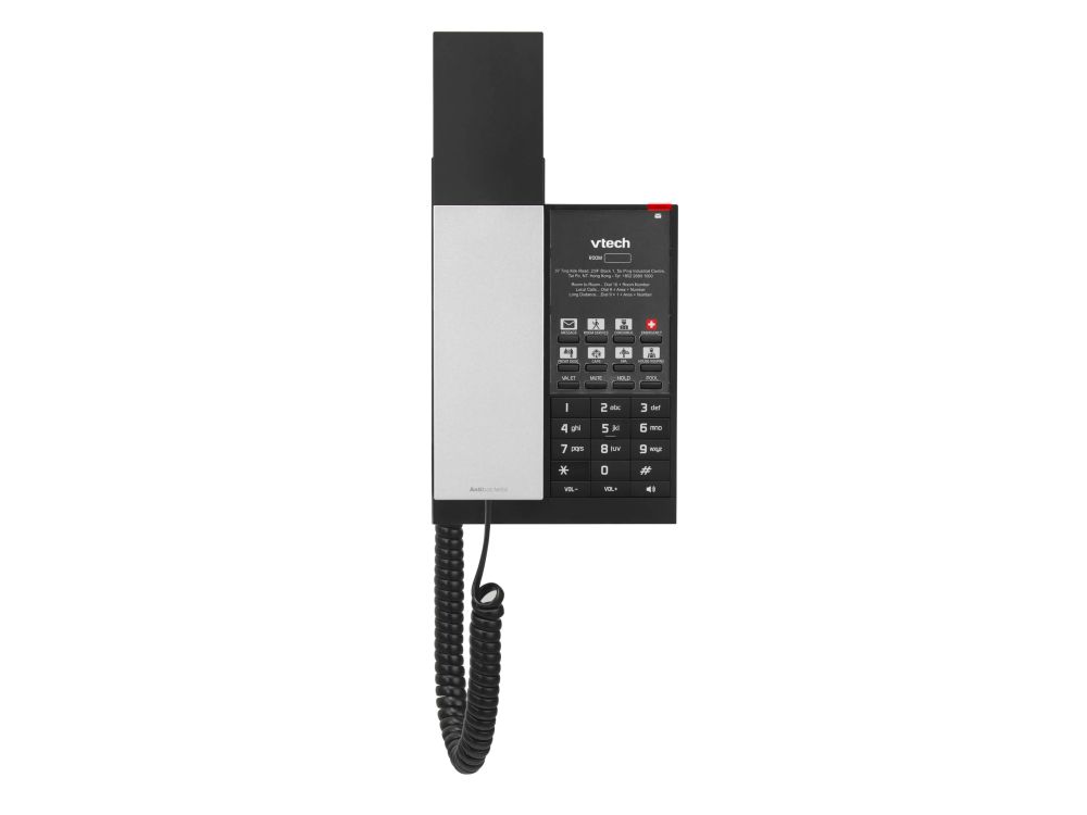 NG-S3211W Matte Black (6 Keys) WiFi 1-Line SIP Corded Phone, 6 programmable Keys