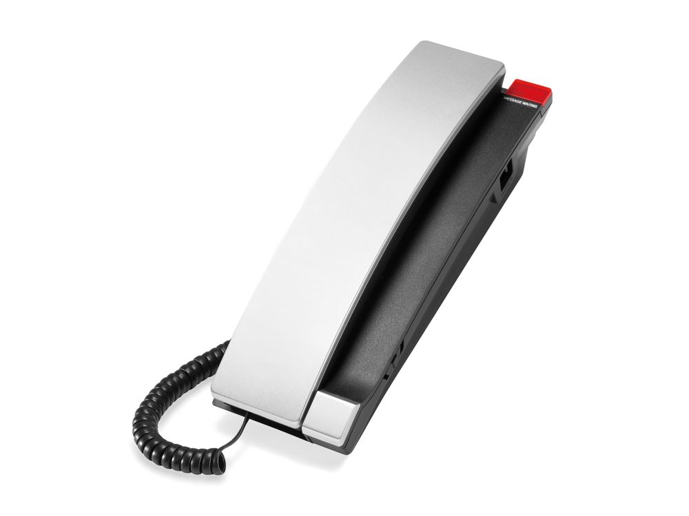 A2310 Silver & Black 1-Line Contemporary Analog TrimStyle Phone