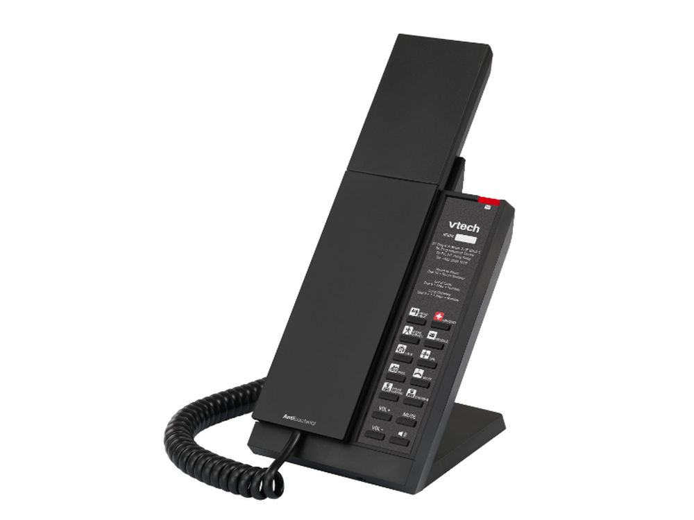 NG-S3212 Matte Black (10 Keys) 1-Line SIP Corded Phone, 10 programmable keys