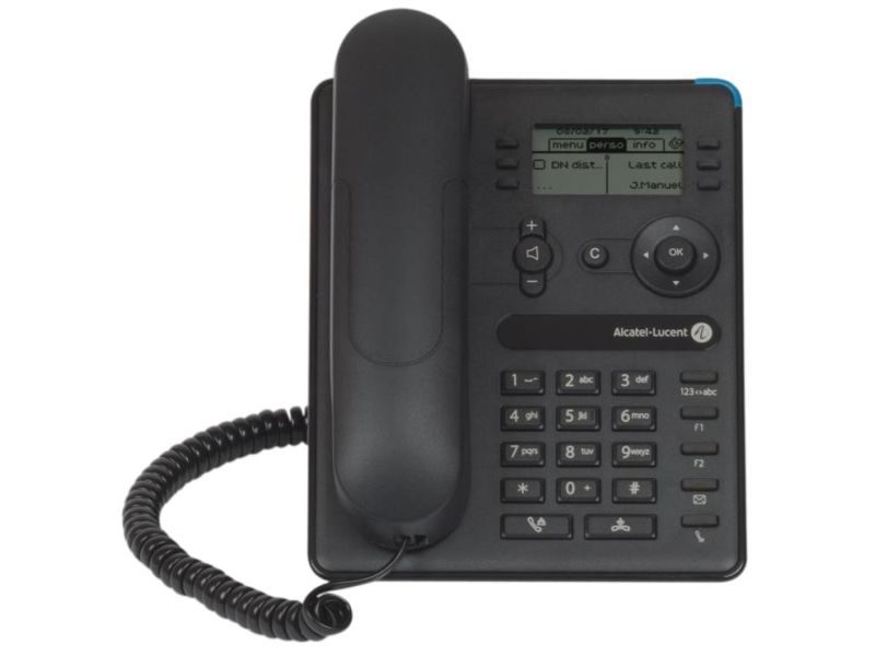 8008 Entry-level DeskPhone, 64x128 pixels, black a Zonder ethernet kabel