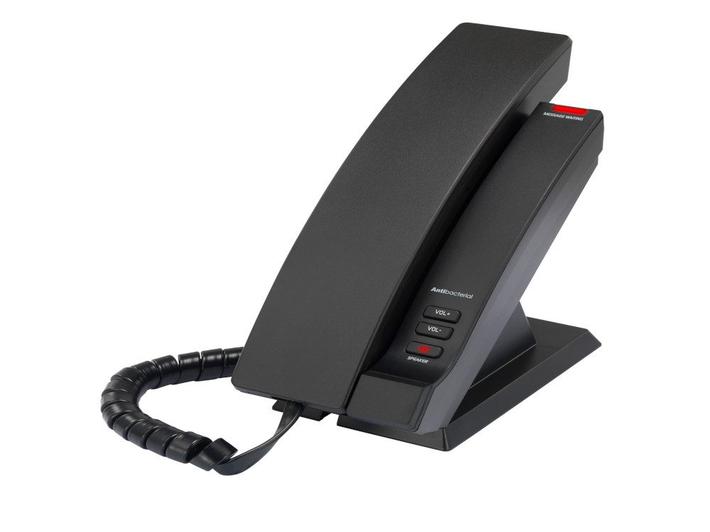 CTM-S2315 Matte Black 1-Line Contemporary SIP Corded Phone