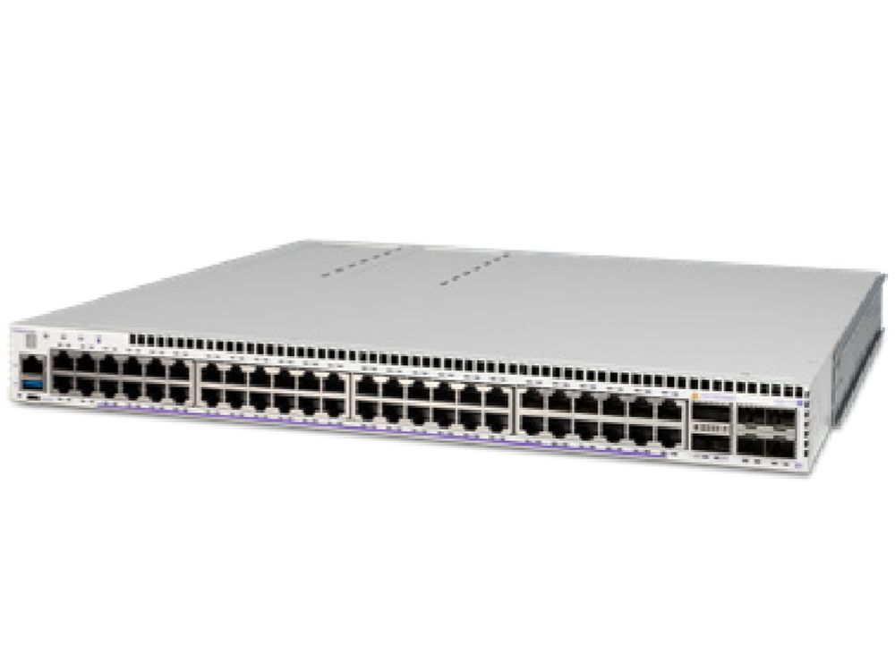 Multi-GigE L3 1RU chassis with 36 10/100/1000 Base 0W bt PoE, 12 100/1G/2.5G/5G BaseT 95W bt PoE