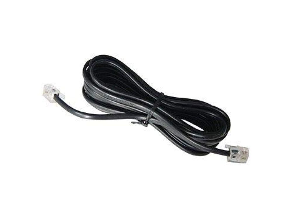 BLACK 3M TELEPHONE LINE CORD - RJ11-RJ11